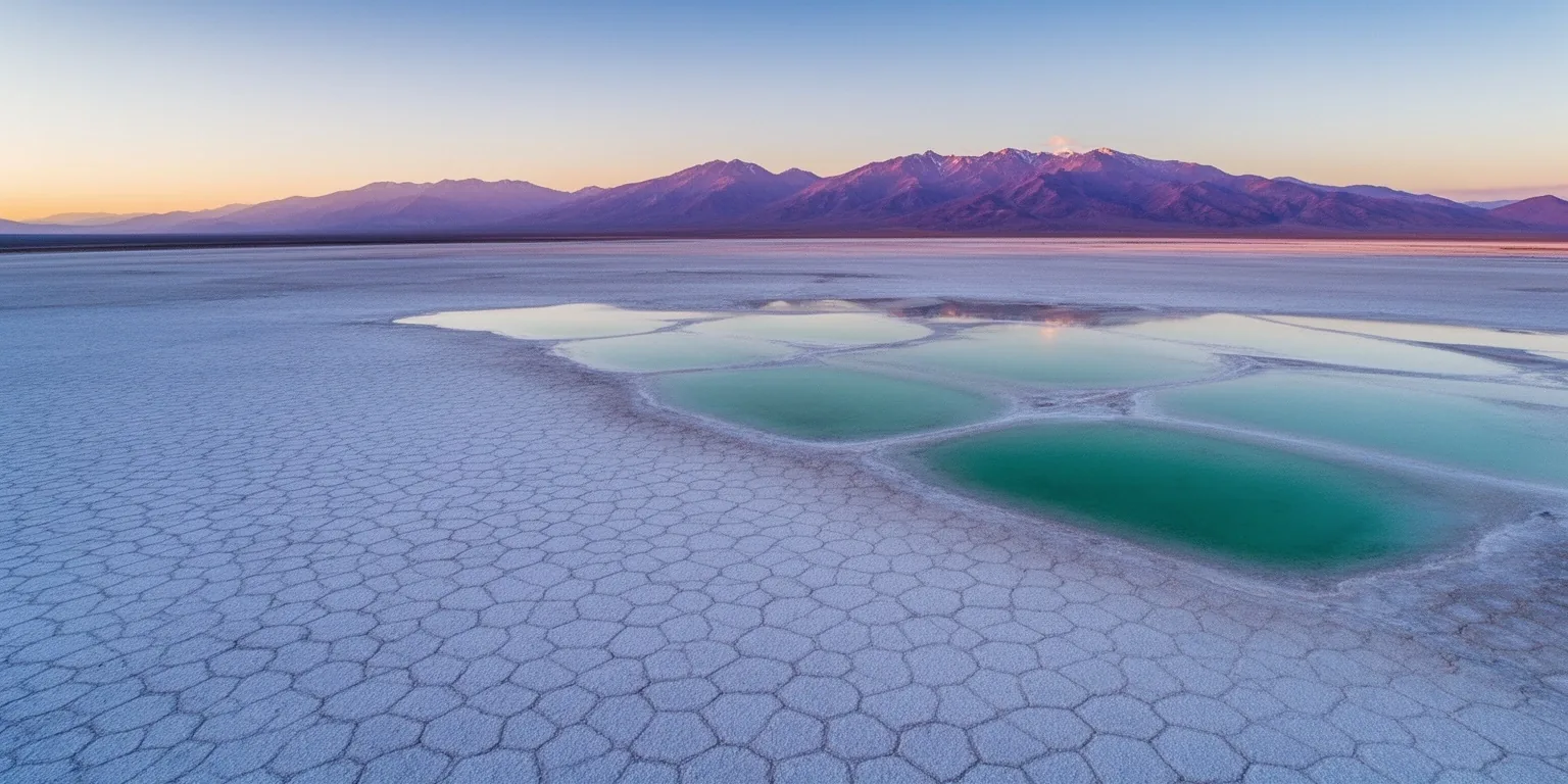 Salares del norte argentino al atardecer